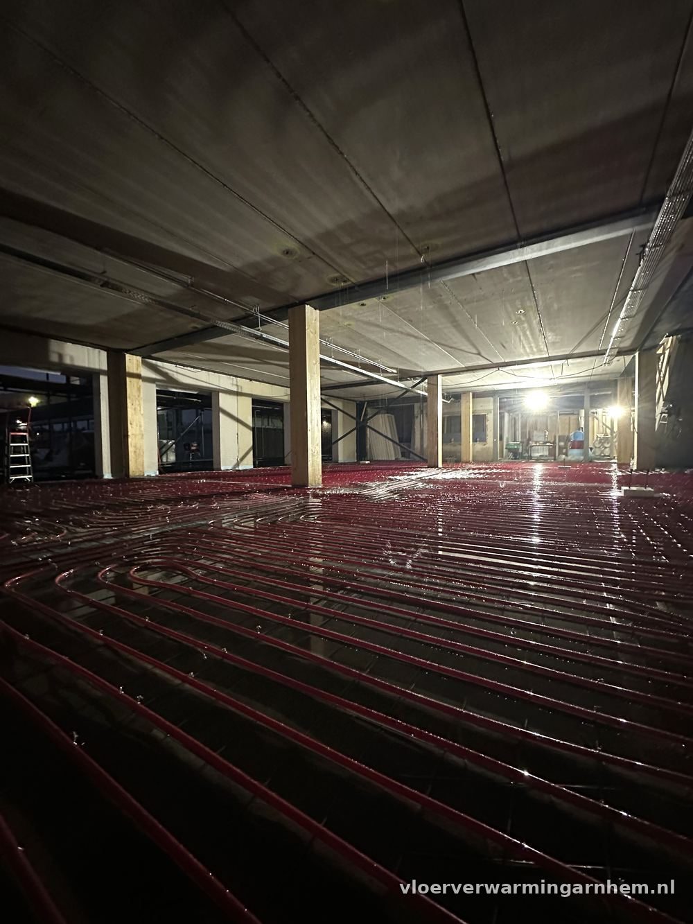 Vloerverwarming bedrijfsvloer — Utrecht
